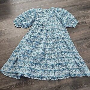 ❄️ Le Bazar Coastal block print Dress ❄️